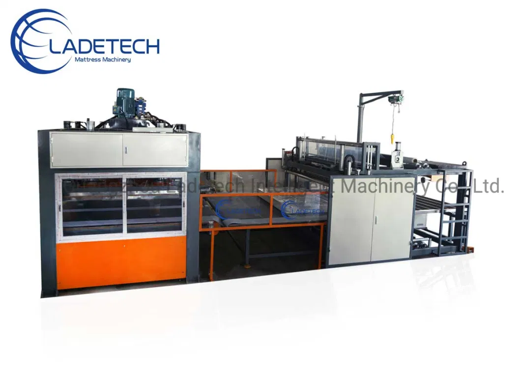 LDT-ACM Fully Automatic Foam Block And Spring Mattress Vacuum Compression Machine Production Line