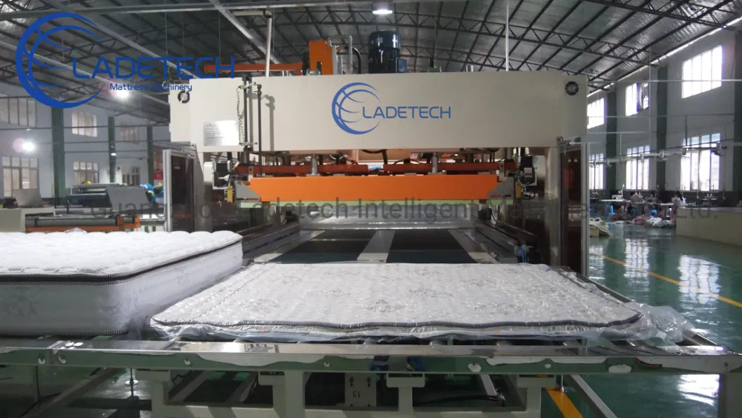 LDT-ACM Fully Automatic Foam Block And Spring Mattress Vacuum Compression Machine Production Line